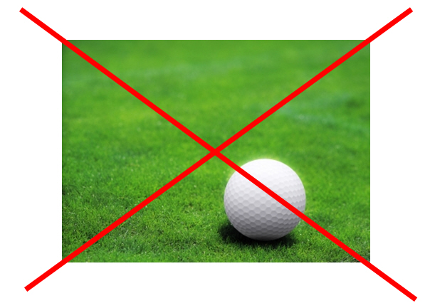 campos de golf prohibidos